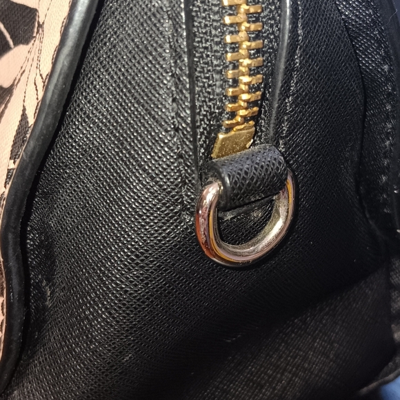 Kate Spade -  Black and Cream Floral Satchel - Picture 9 of 10